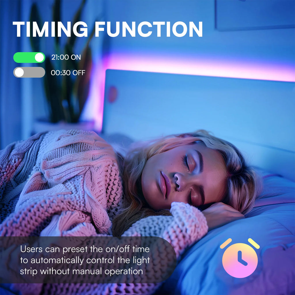 100ft 24V-12D-30M Meter 2835RGB Red Green Blue Colour Daybetter App Control Smart LED Strip Light for Home Bedroom