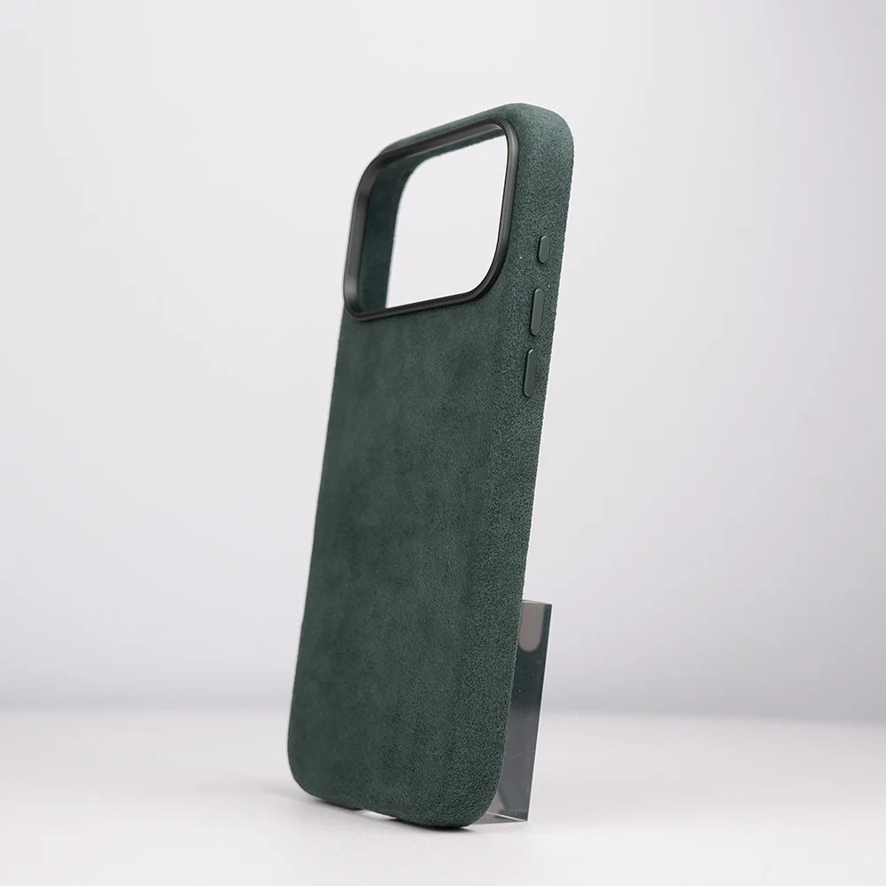 Italian Alcantara Material Leather Phone Case With Strong Magnetic Suitable for iPhone 18 17 16 Pro Max