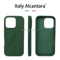 Italian Alcantara Material Leather Phone Case With Strong Magnetic Suitable for iPhone 18 17 16 Pro Max