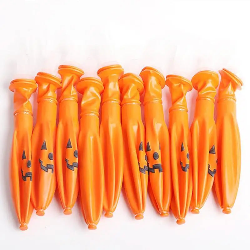 6/1pcs 10inch Halloween Pumpkin Ghost Latex Balloons LED Light Kids Baloons Toys  Helloween Birthday Party Decor Supplies
