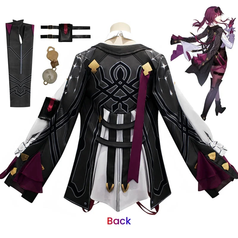 Honkai Star Rail Cosplay Costume Honkai Kafka Cosplay Costume Helloween Party Suit with Wig Kafka Outfit Uniform