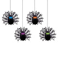 Halloween Bat Spider Honeycomb Hanging Ornament for Party Ceiling Helloween Home String Flags and Garland Decor