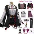 Honkai Star Rail Cosplay Costume Honkai Kafka Cosplay Costume Helloween Party Suit with Wig Kafka Outfit Uniform